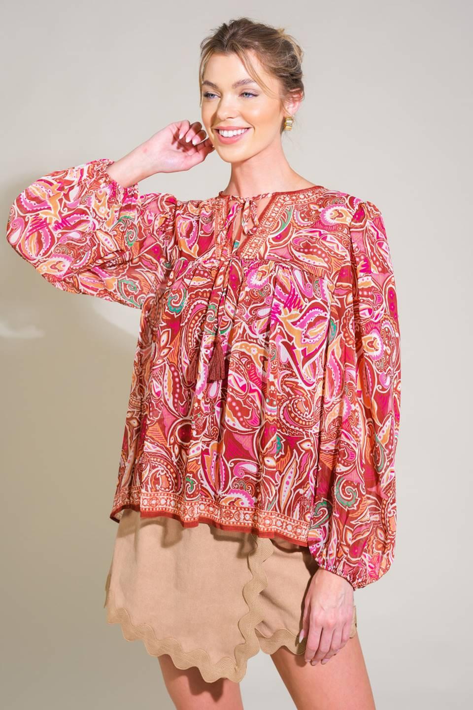 Time After Time Woven Top