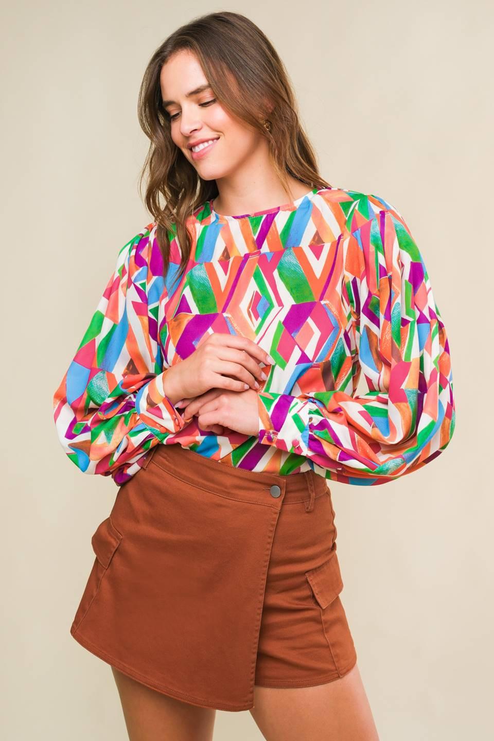 That's That Bright Woven Top