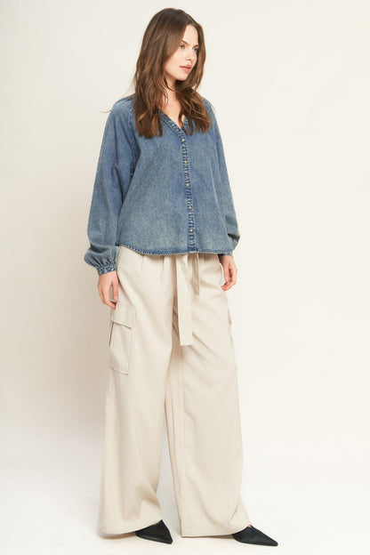 Musing About You Denim Top