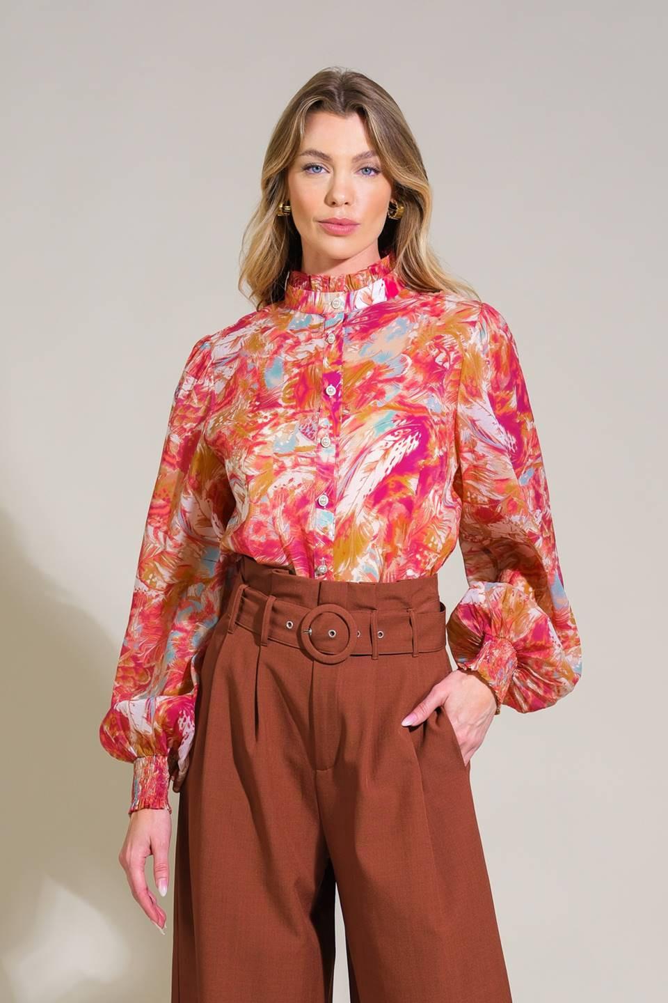 Seasonal Moves Woven Top