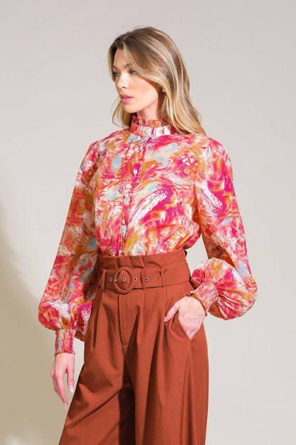 Seasonal Moves Woven Top