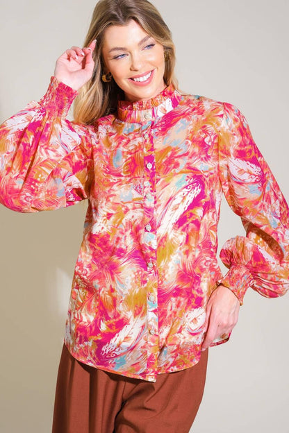 Seasonal Moves Woven Top