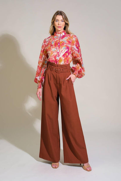 Seasonal Moves Woven Top