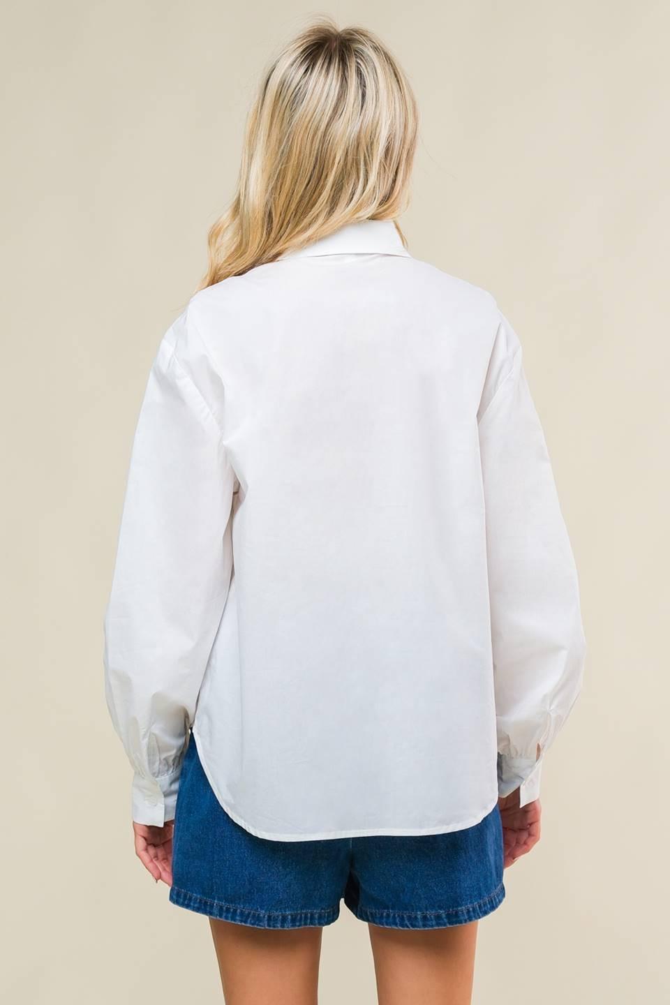 Refined Breeze Button-up Top