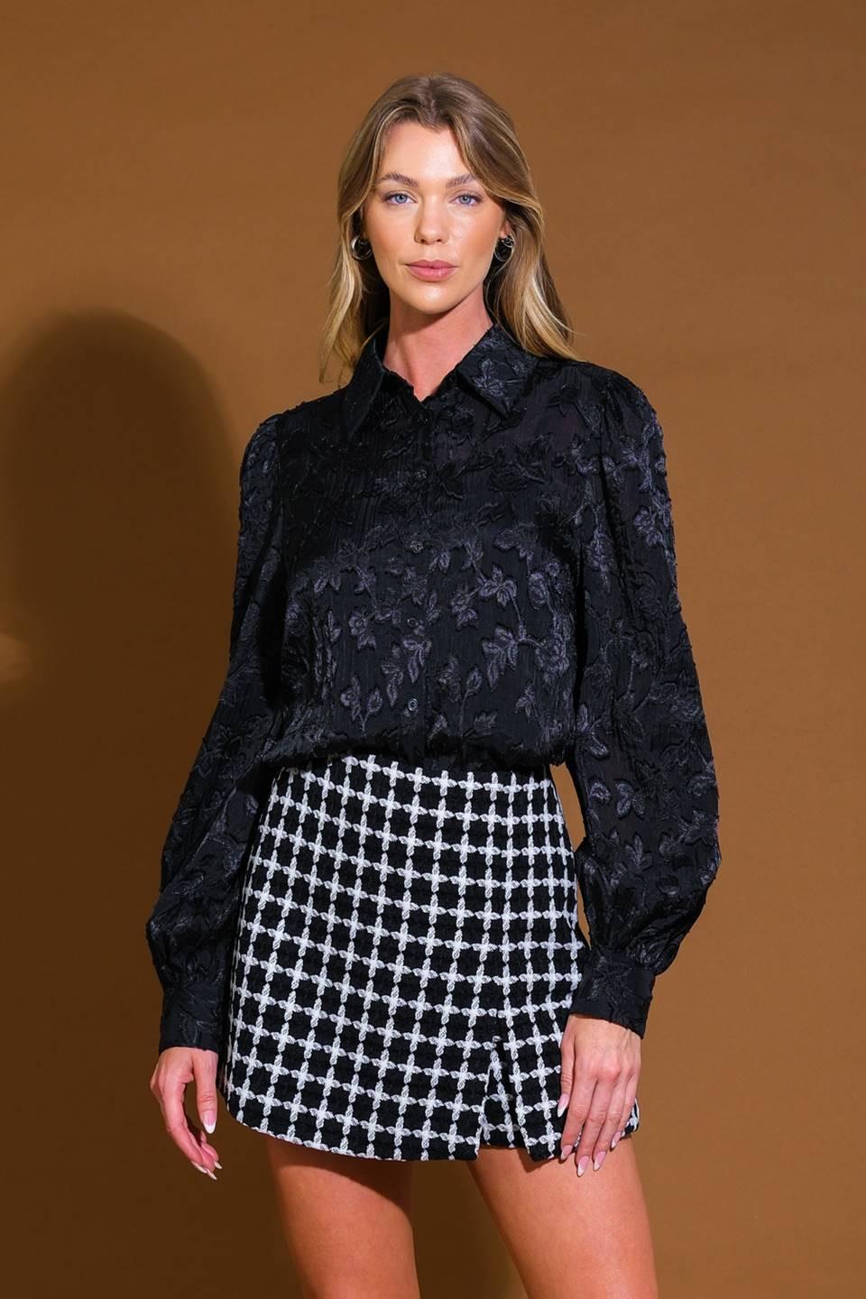Incredible Love Jacquard Woven Top