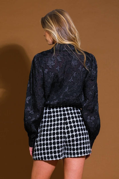 Incredible Love Jacquard Woven Top