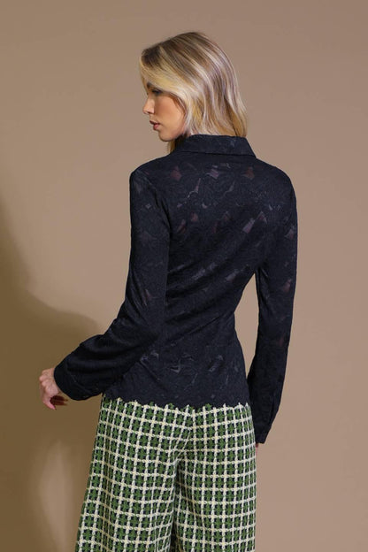 Lovely Perspective Lace Top