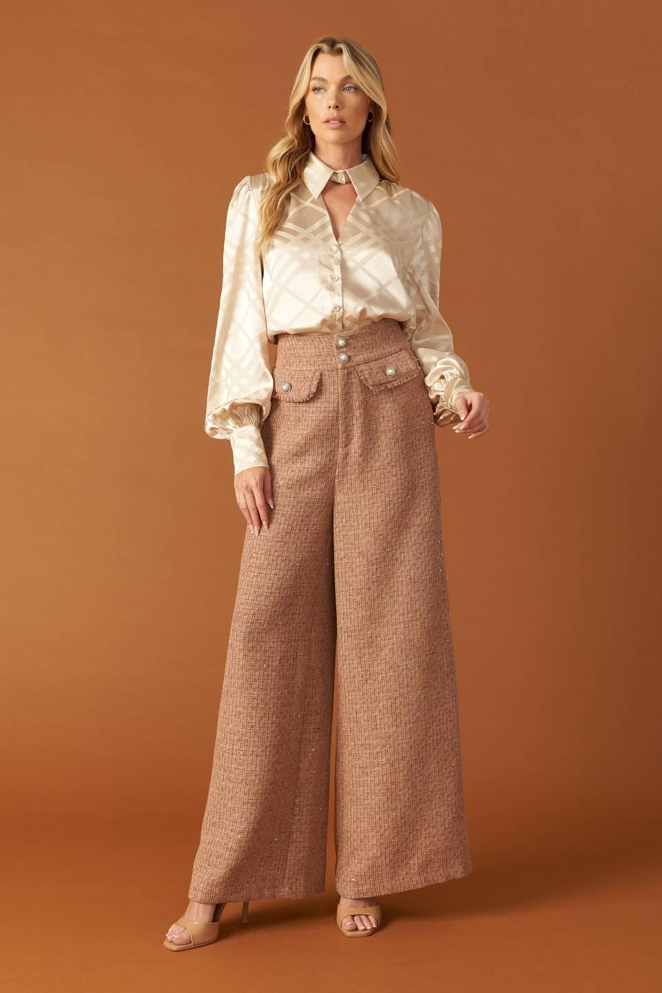 The Art of Balance Woven Satin Top