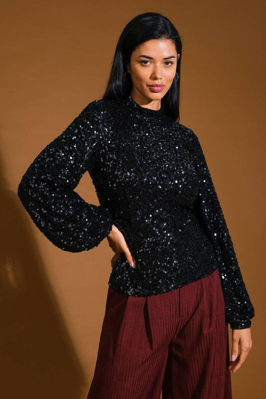 Stay the Same Sequin Top