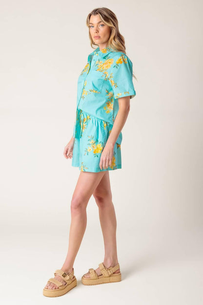 Treasured Times Woven Top and Short Set