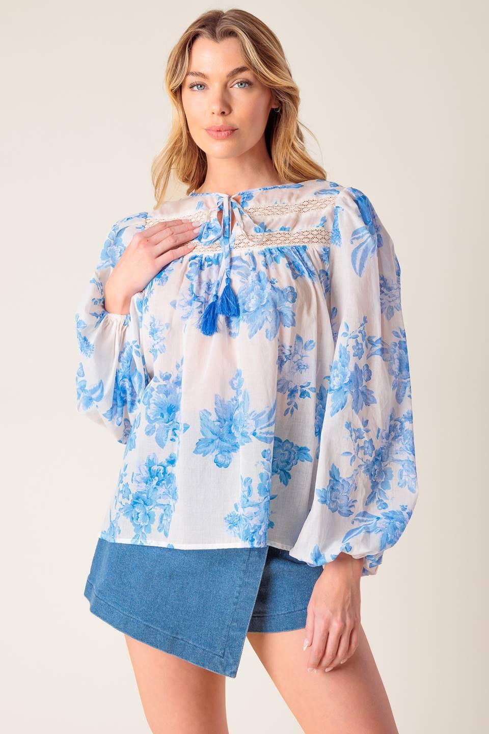 Lagoon Daydreams Woven Top