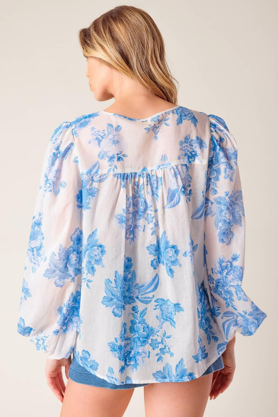 Lagoon Daydreams Woven Top