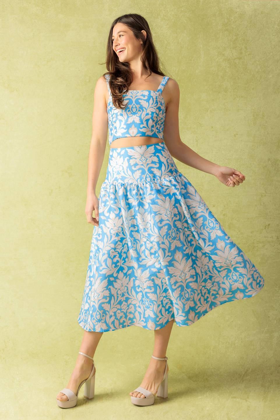 Little Moments Woven Top and Skirt Set