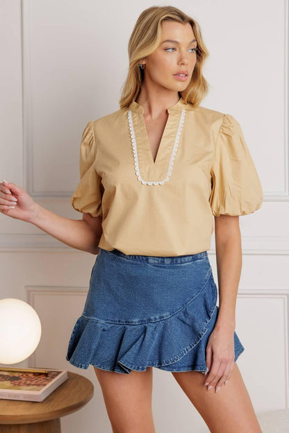High Standards Woven Top