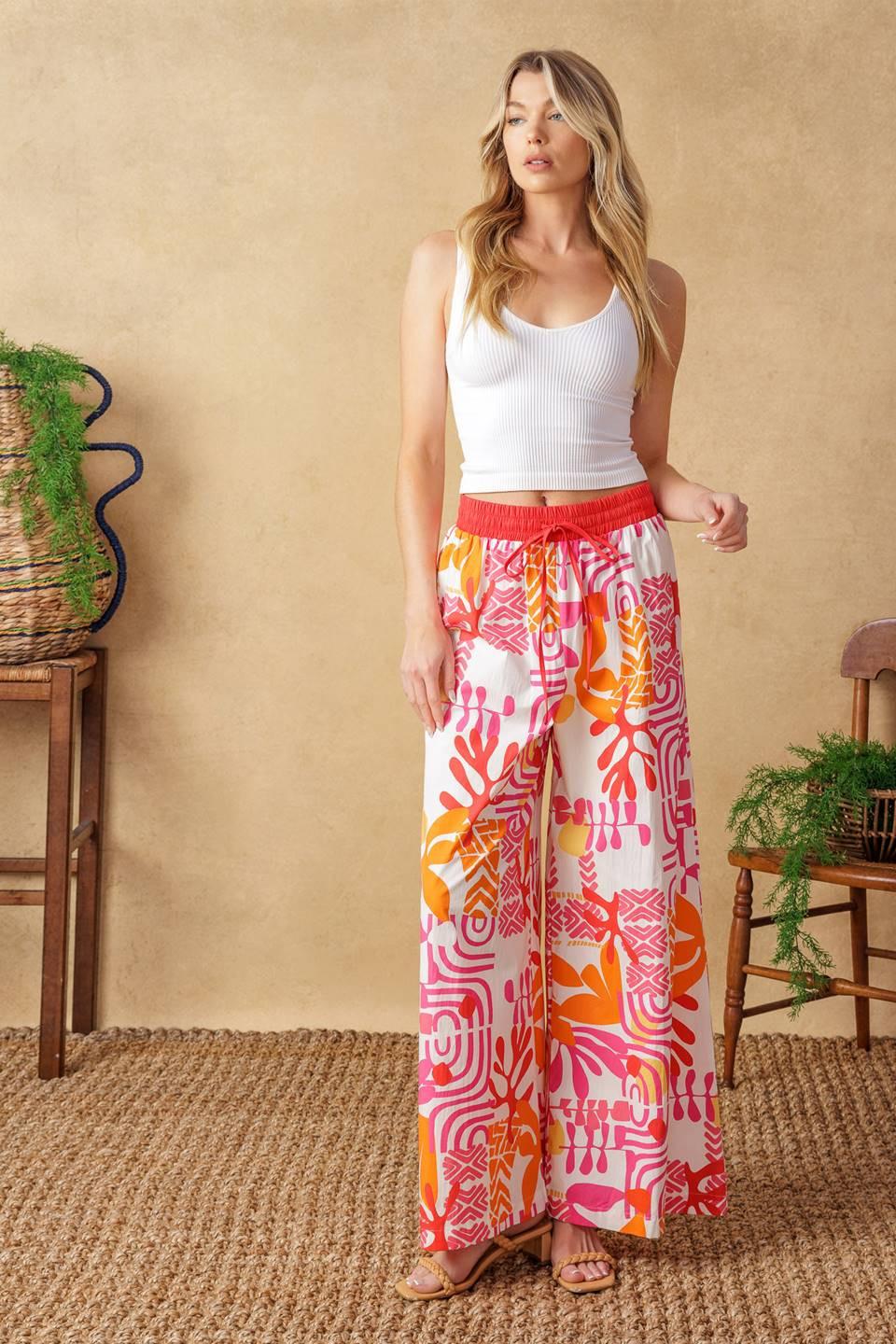 Over You Again Woven Top and Pant Set