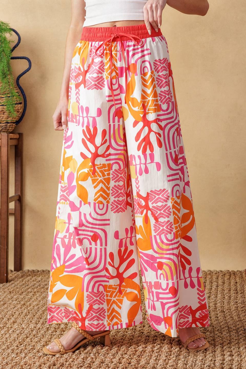 Over You Again Woven Top and Pant Set