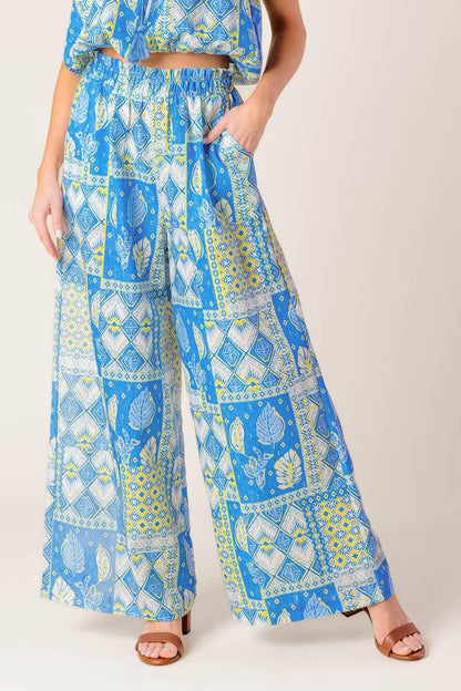 Let's Get Out of Town Woven Top and Pant Set