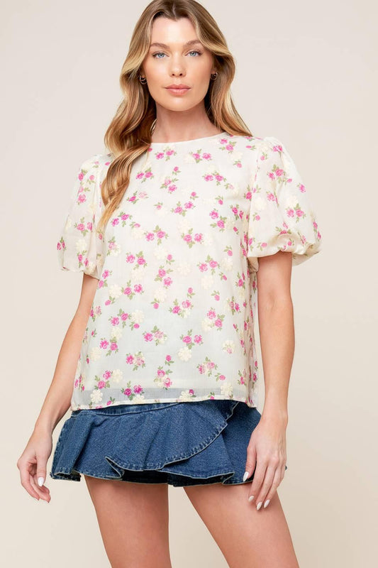 I'll Think About Cream Woven Top