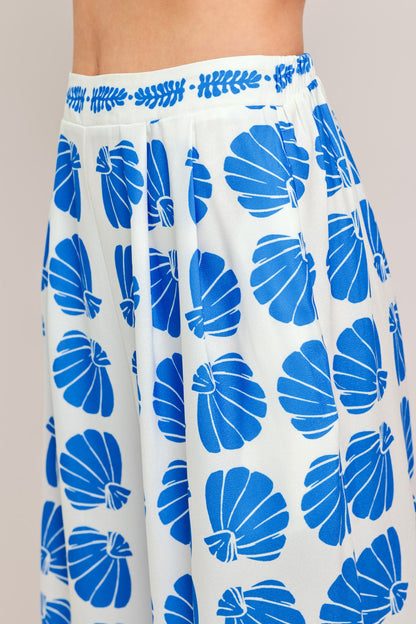Island Shell Woven Top and Pant Set