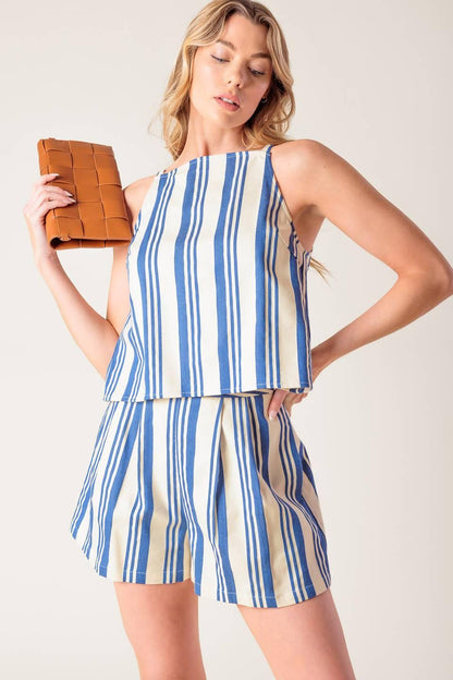 Around the World Woven Top and Short Set