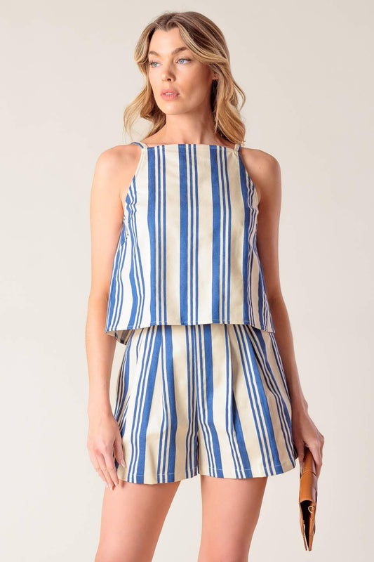 Around the World Woven Top and Short Set