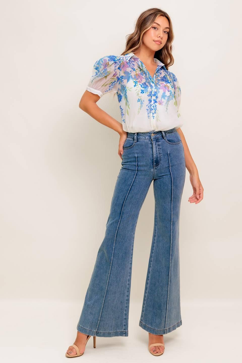 Sunset Sail Woven Top