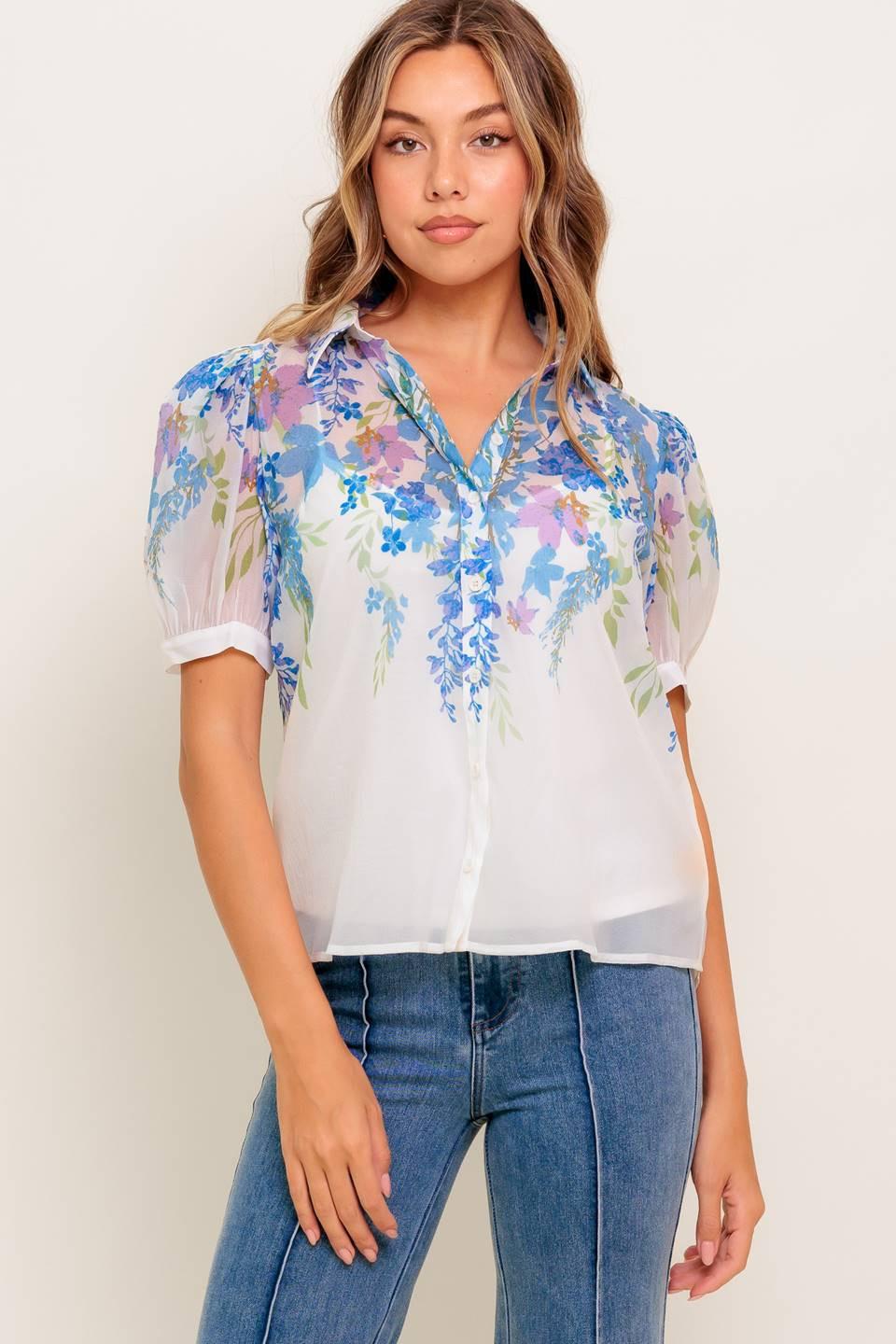 Sunset Sail Woven Top