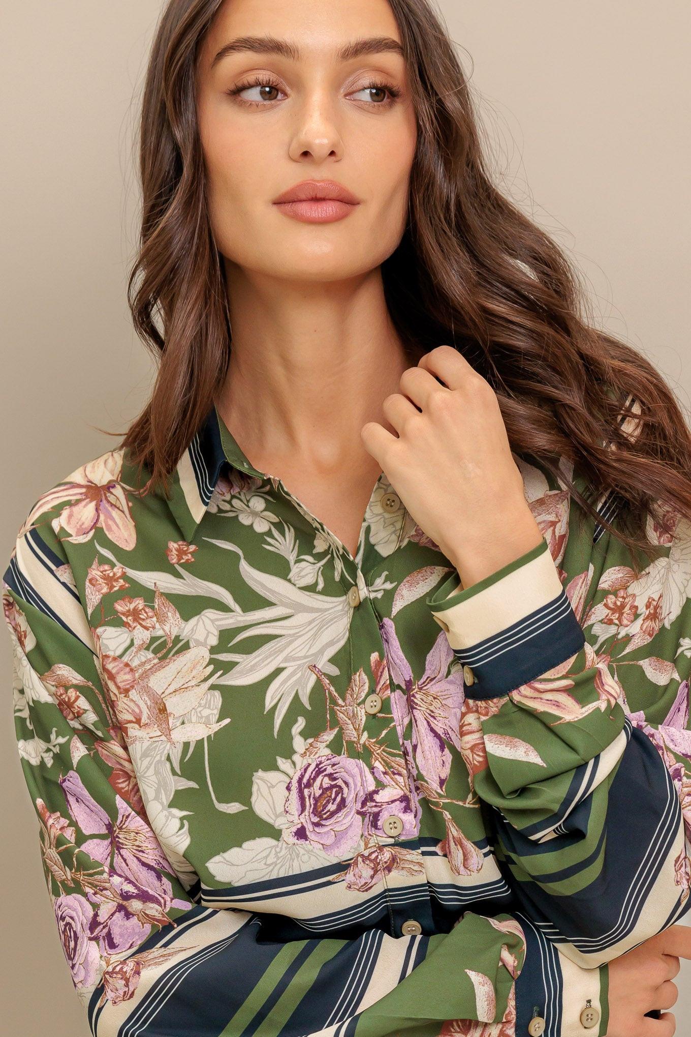 Garden Club  Woven Top
