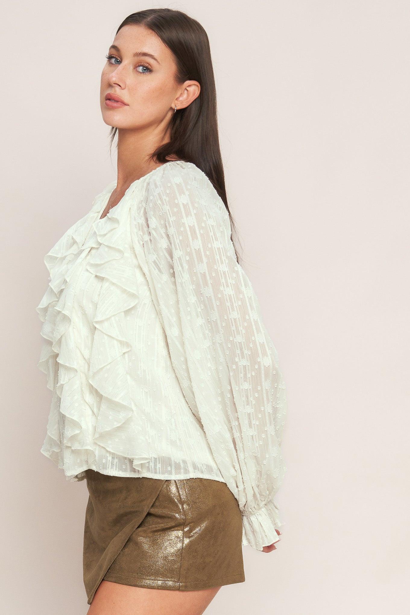 Milk & Moonlight Woven Top