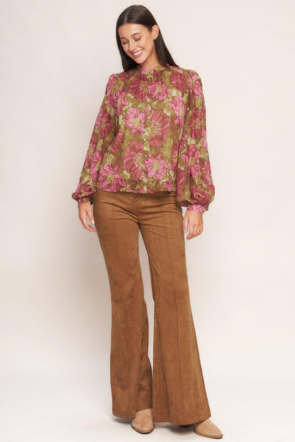 Secret Petals Woven Top