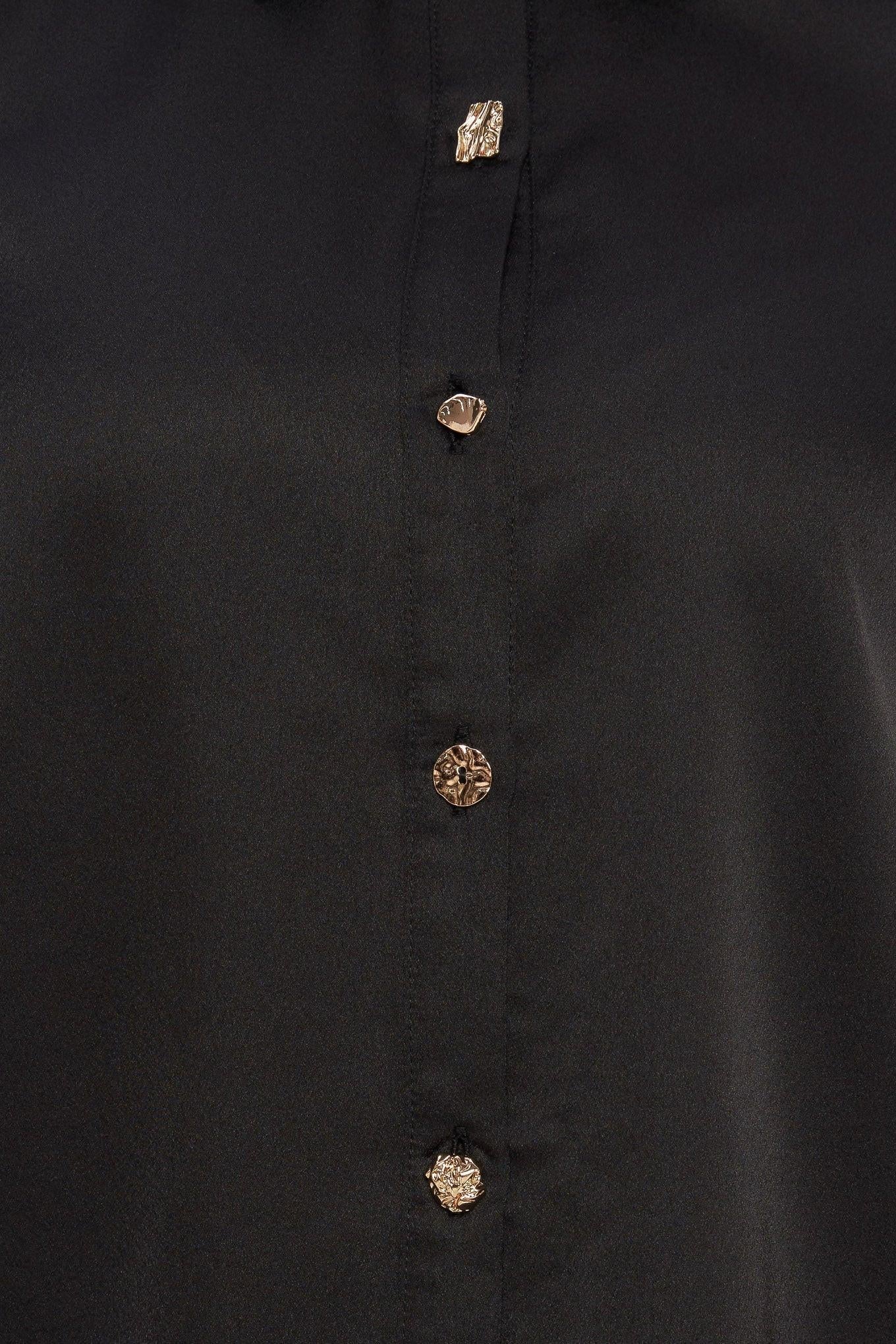 Black Orbit Woven Top