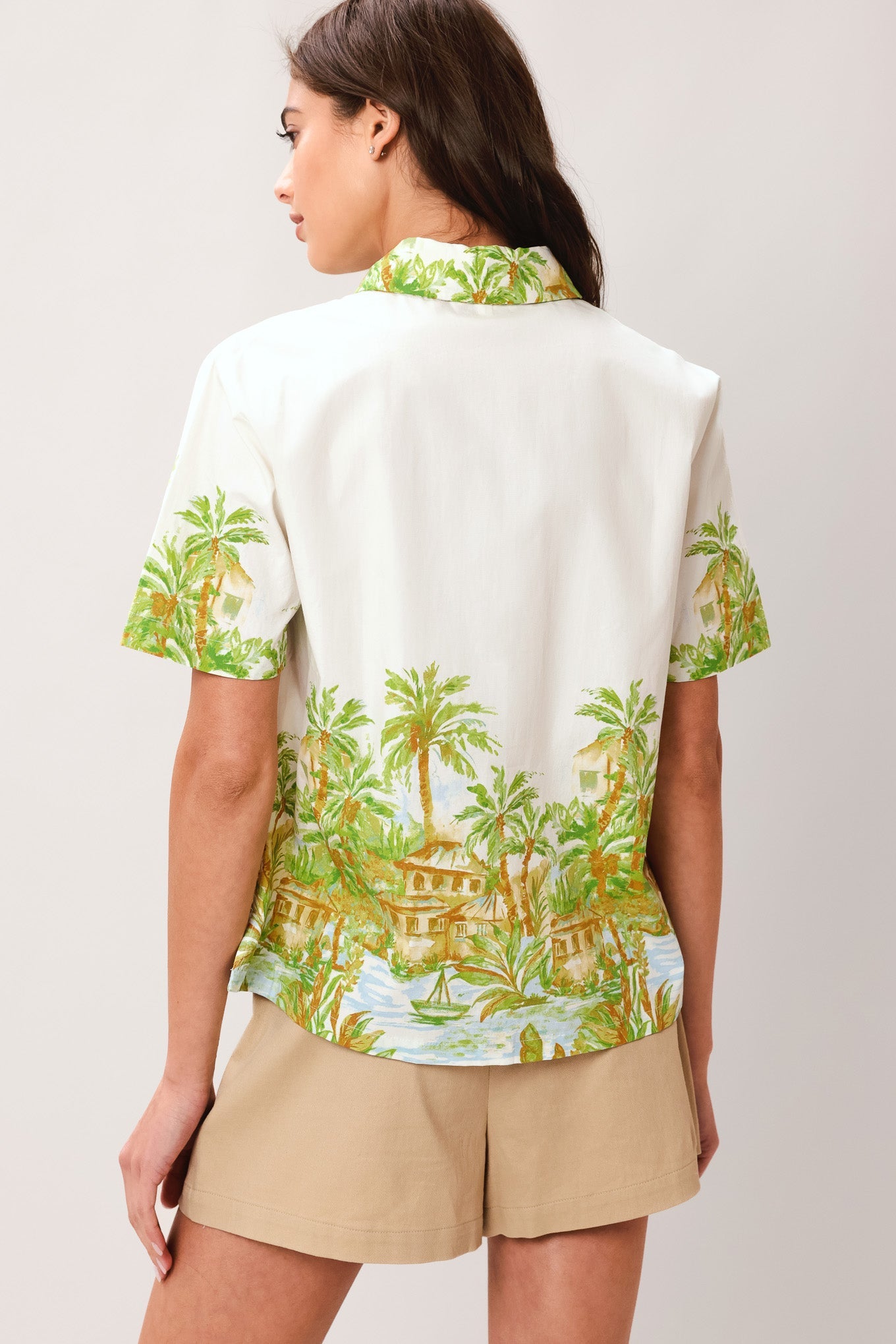 Palm Current Woven Top