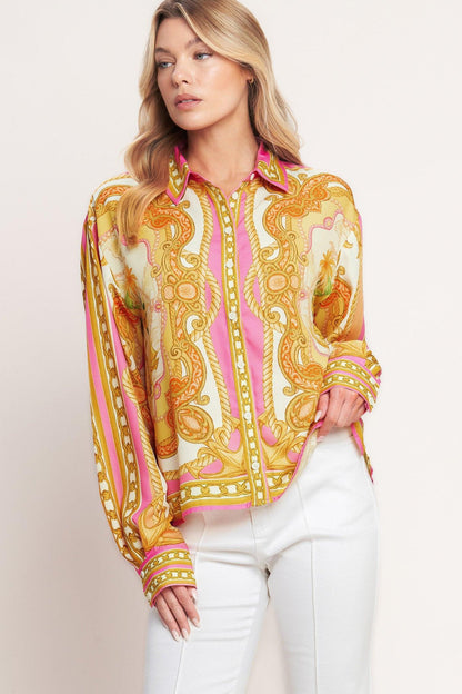 Vintage Heiress Woven Top