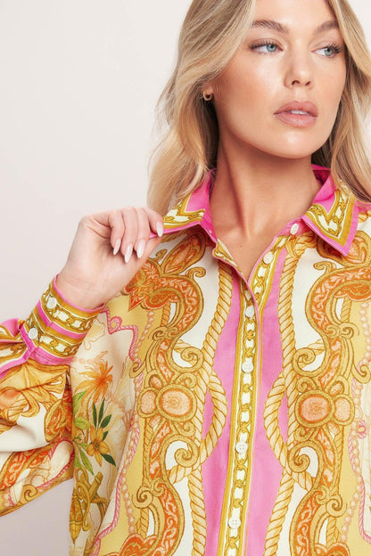 Vintage Heiress Woven Top