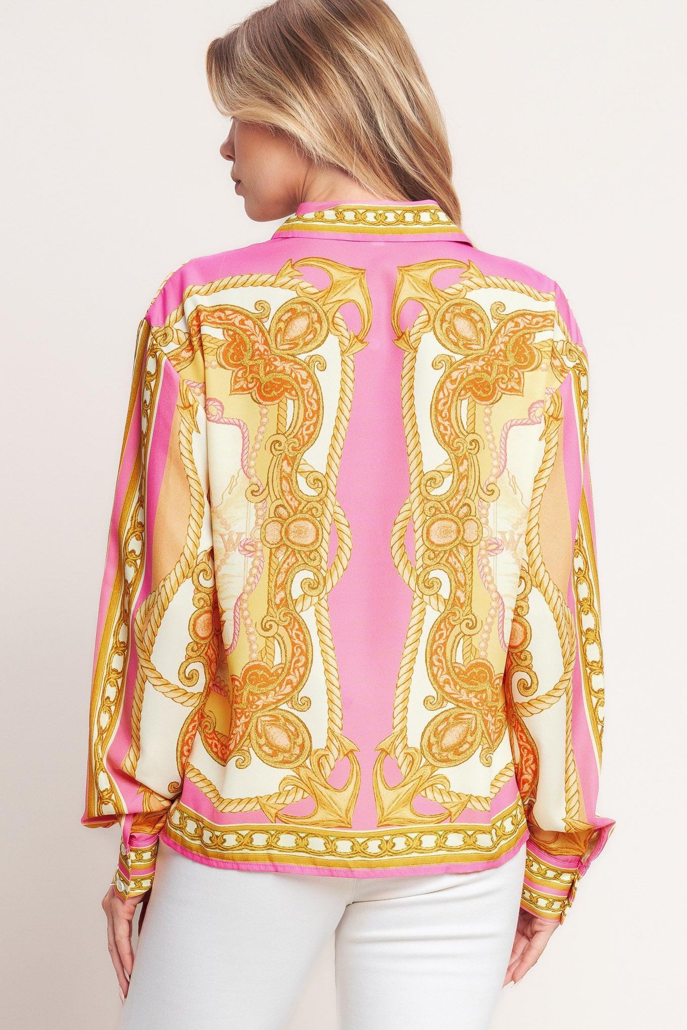 Vintage Heiress Woven Top