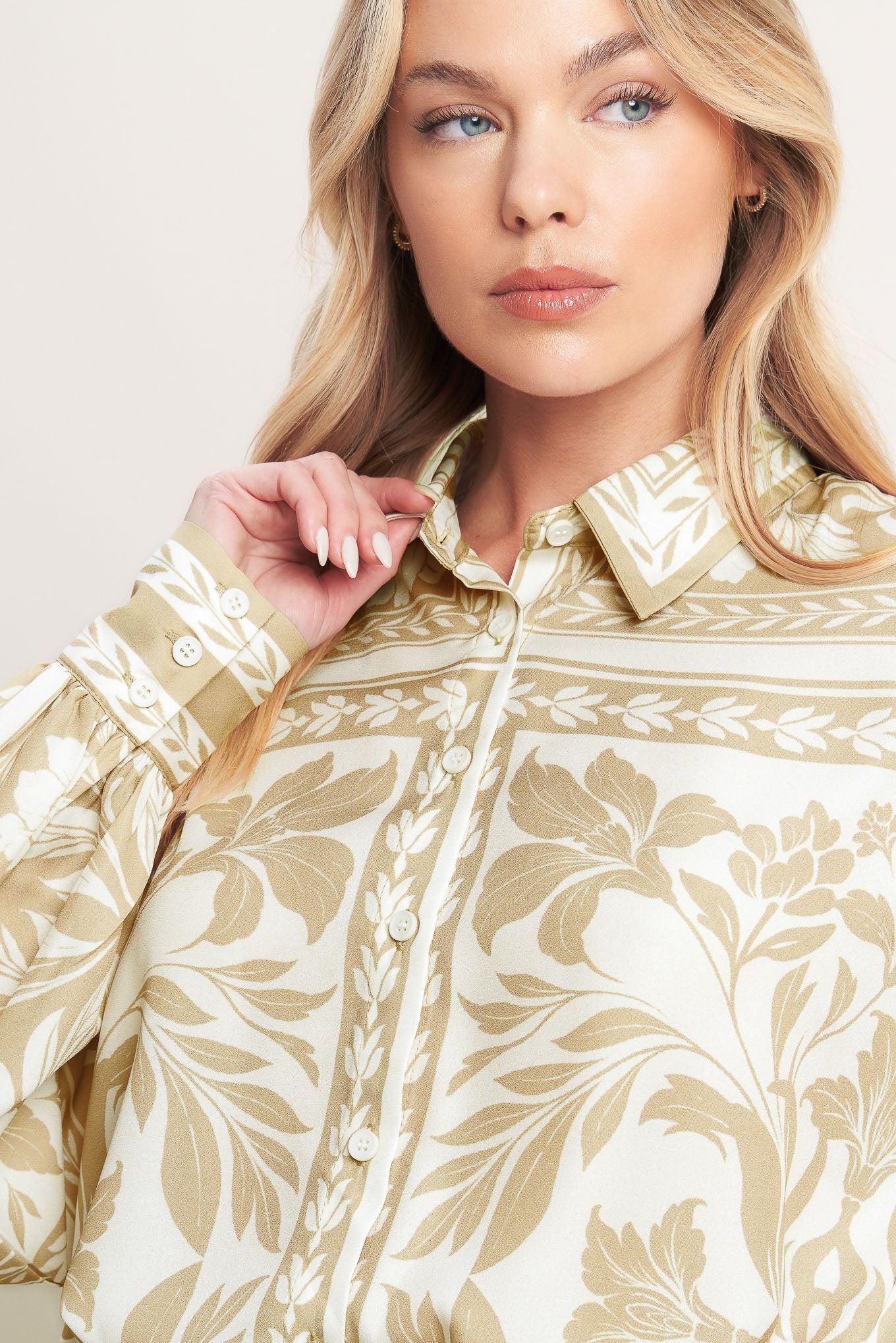 Palm Bazaar Woven Top