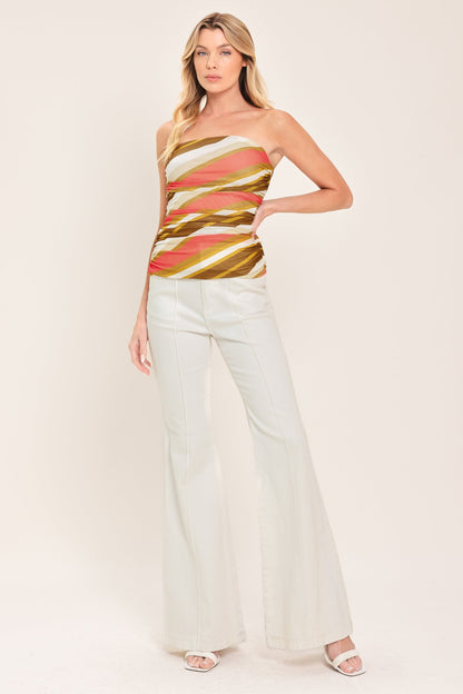 Sunkissed Mood Power Mesh Tube Top