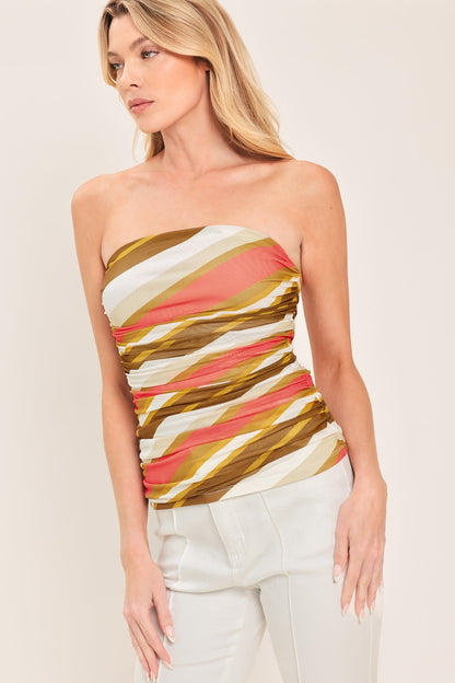 Sunkissed Mood Power Mesh Tube Top
