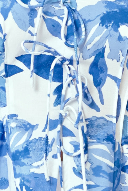 Sky Blossom Woven Top