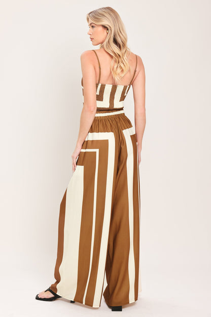 Luxe Coast Woven Top and Pant Set