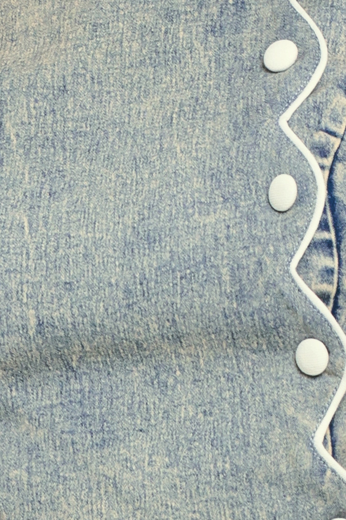 Sweet Detail Denim Crop Top