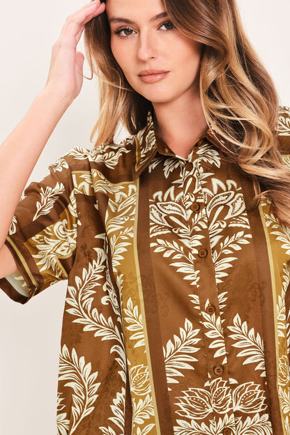 Vintage Manor Palazzo Woven Top