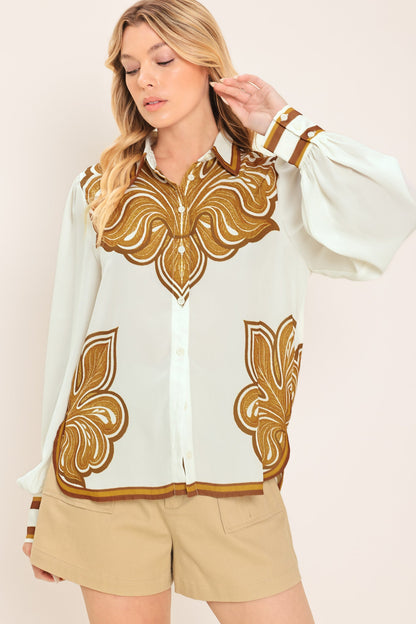 Desert Bloom Woven Top
