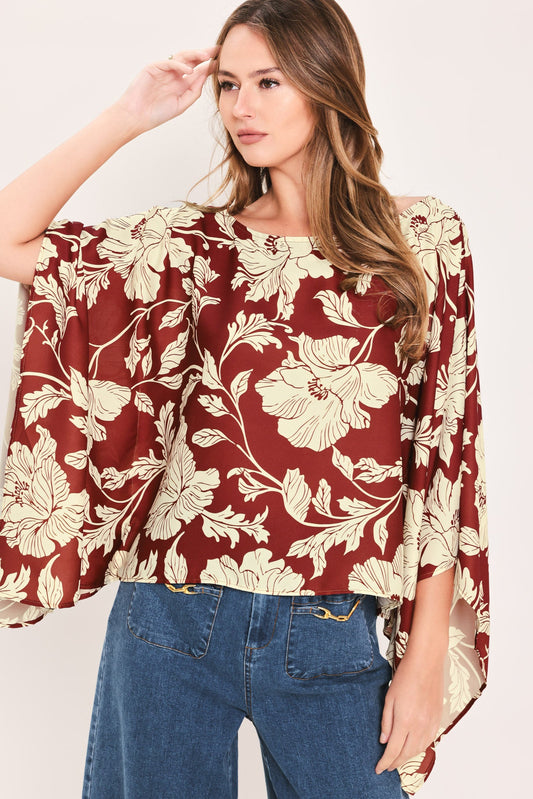 Ruby Vine Interlude Woven Top