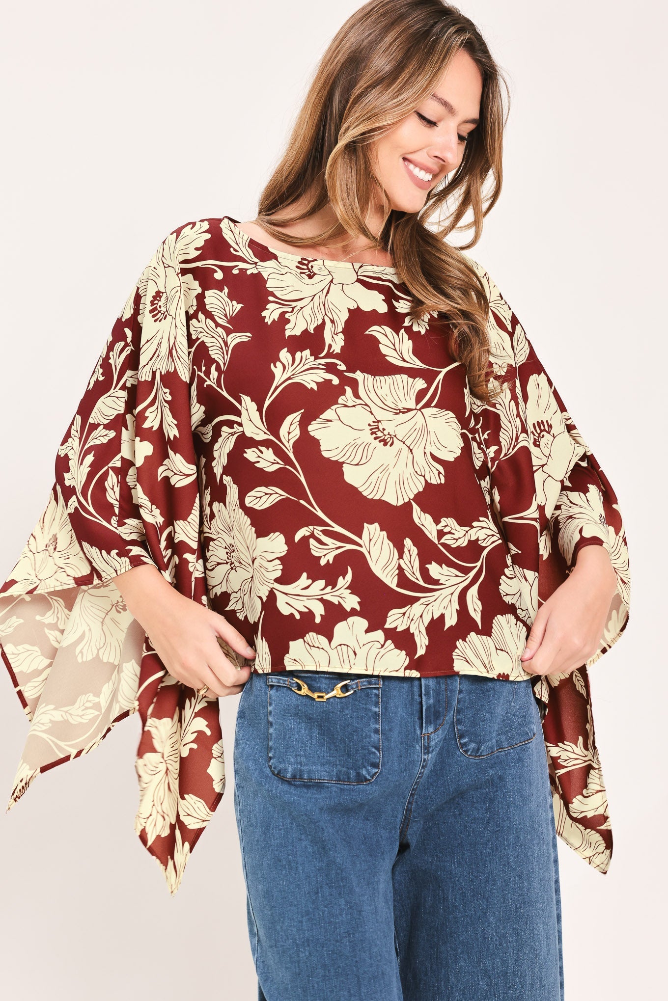 Ruby Vine Interlude Woven Top