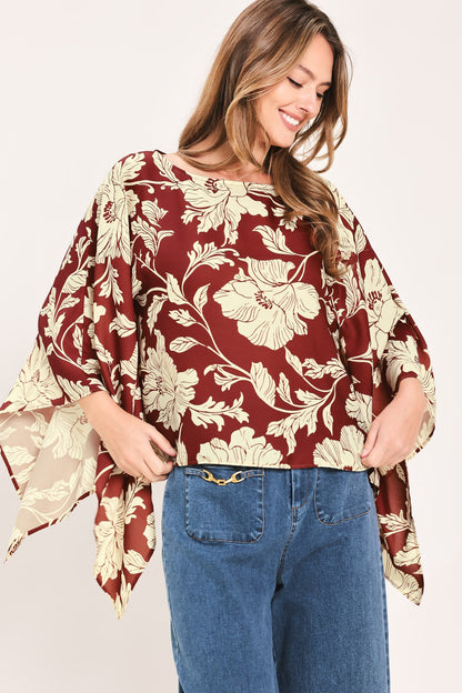 Ruby Vine Interlude Woven Top
