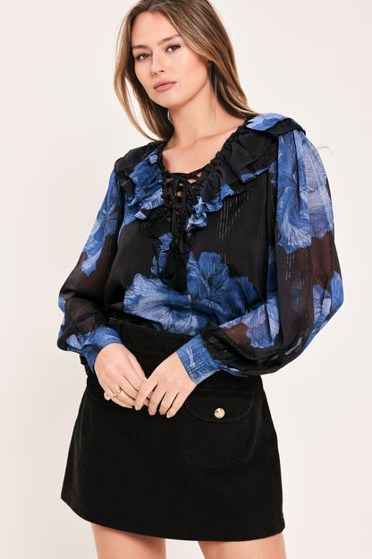 Royal Bloom Fantasia Woven Blouse