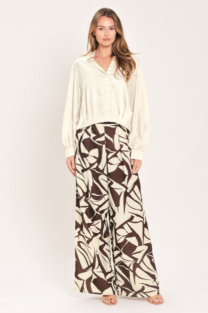 Candlelight Collar Grace Woven Top
