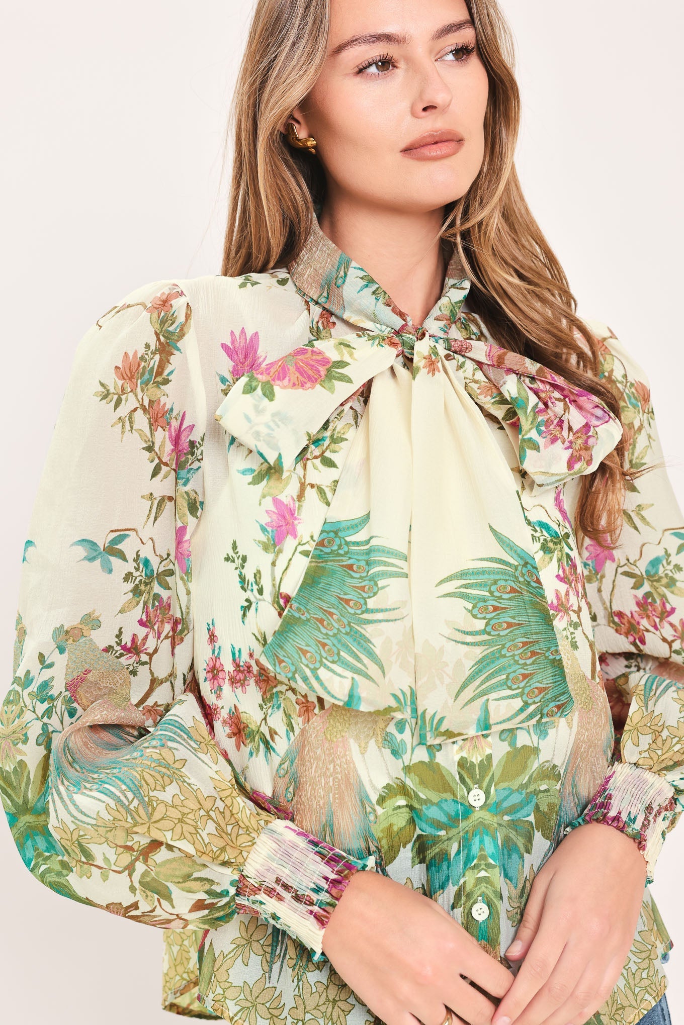 Paradise Petal Waltz Woven Top
