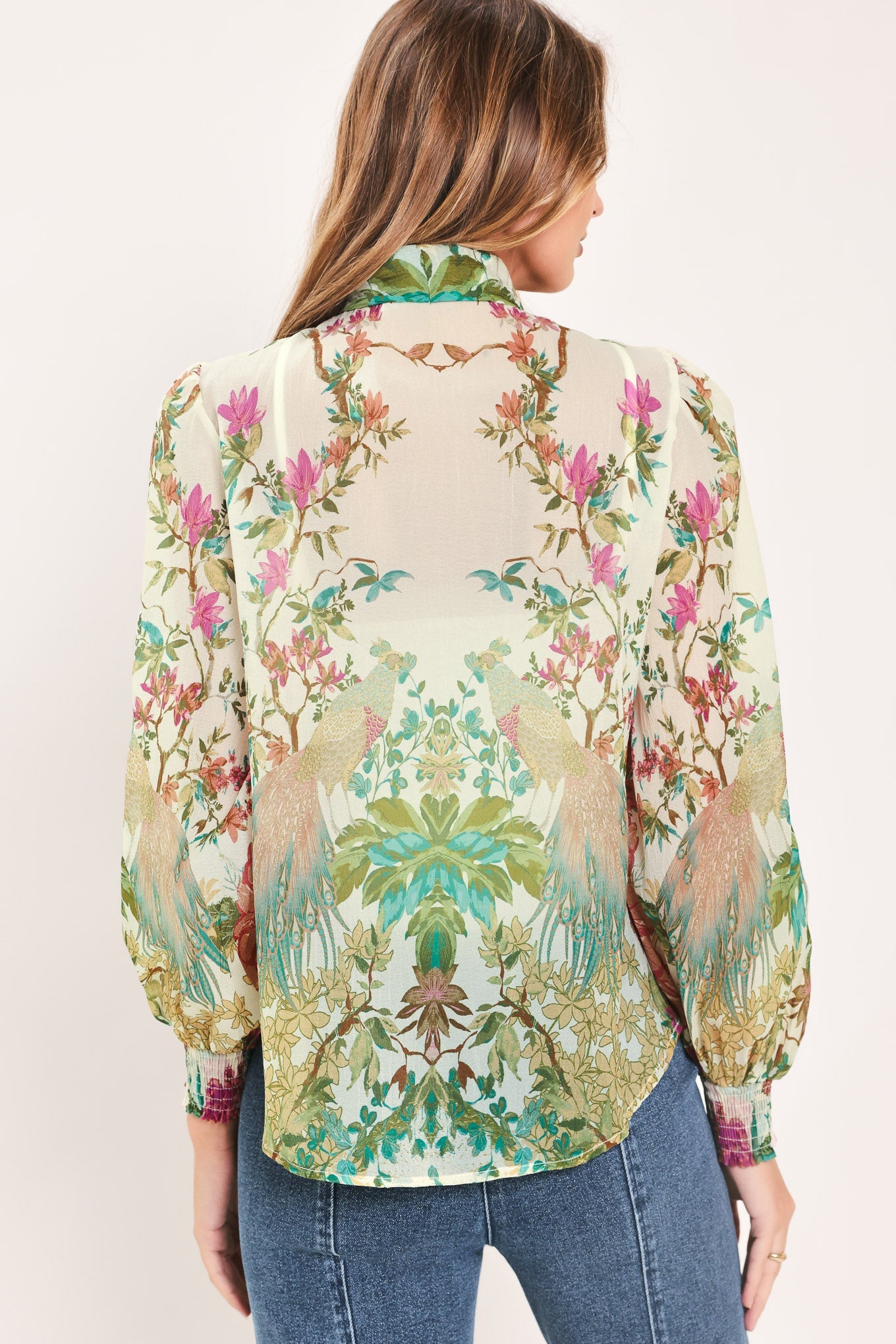 Paradise Petal Waltz Woven Top